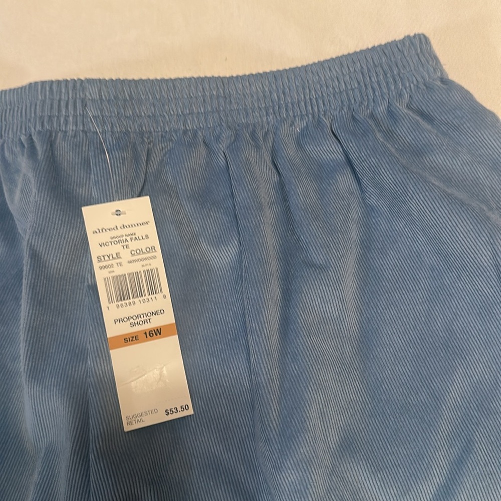 Alfred Dunner Classic Fit Blue Trousers Sz 16W - Picture 5 of 7
